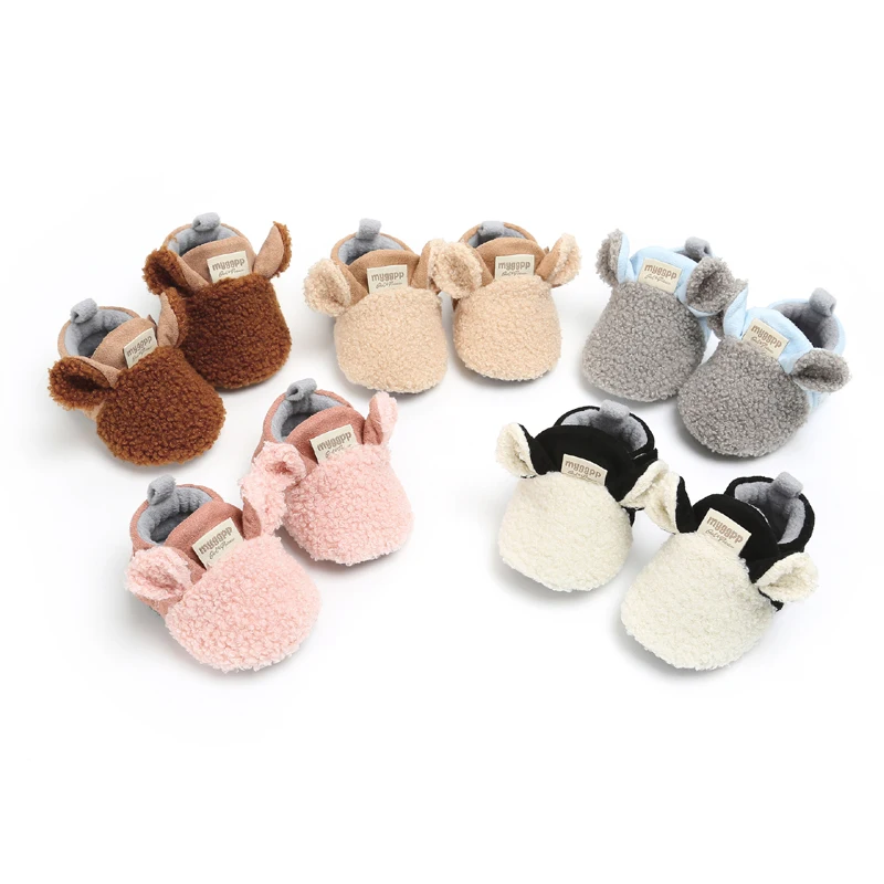 

Baby Cotton shoes Newborn Baby Boys Girls Cartoon animals Winter keep warm First Walkers Shoes Infant Toddler Soft Shoes B1, As photo