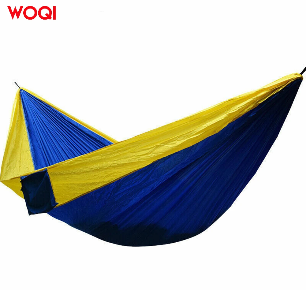 WOQI Extra Large 2 Person Lightweight Outdoor Camping Nylon Hammock Swing
