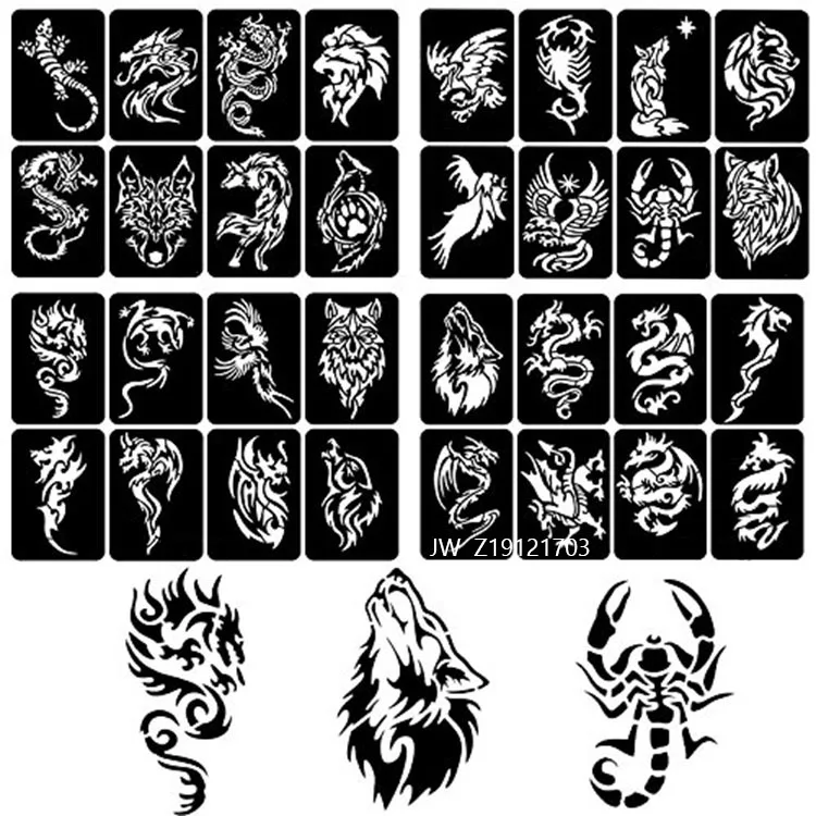 
OEM Airbrush Glitter Temporary Tattoo Stencils   Various patterns,Glitter Tattoo Kit,Temporary Tattoos For Girls and Boys  (62431468970)