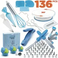 

136 PCS Cake Decorating Supplies Kit for Beginners High Quality and Easy to Use cake tools 2019 set baking decorating