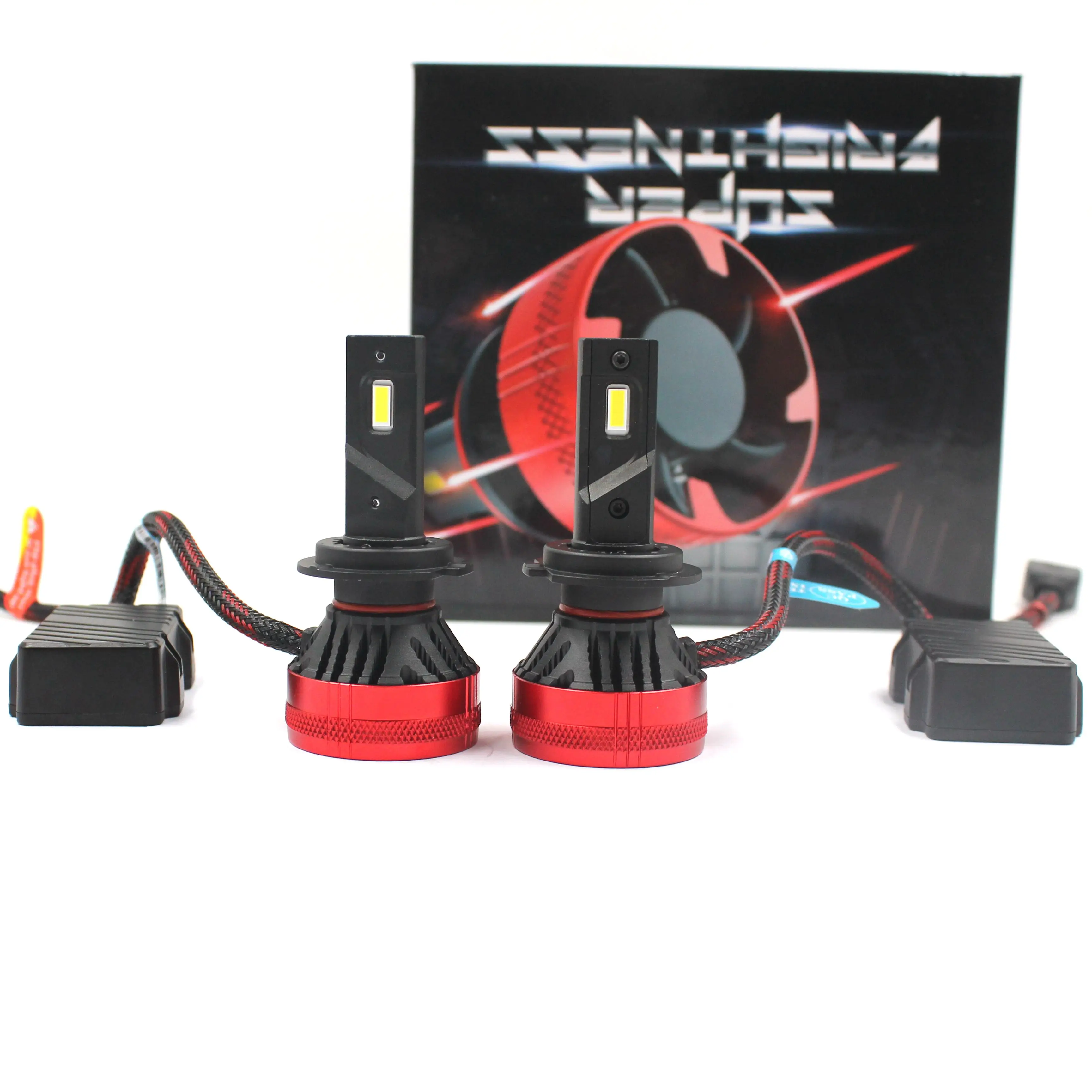 New arrival F5 CANBUS LED Headlight Bulbs H11 H3 880 881 H7 H8 H9 H10 9005 9006 22000lm 55W Fan GXP chip car led headlight H11