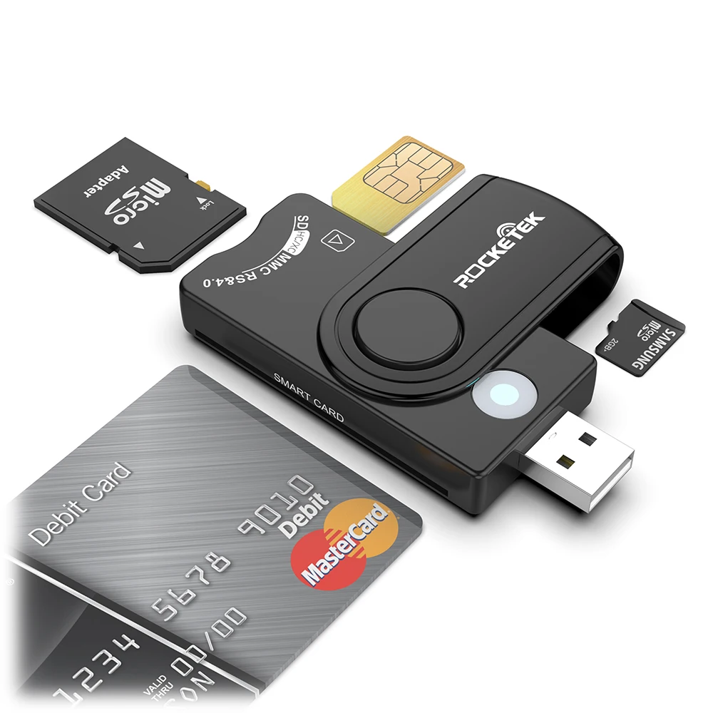 

All In One Usb 2.0 ISO7816 Visa ID IC ATM Smart Card Chip Card Reader Writer