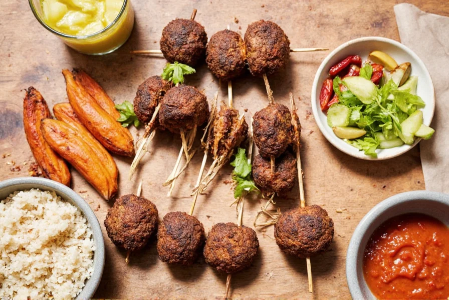 pre-made kofte skewers