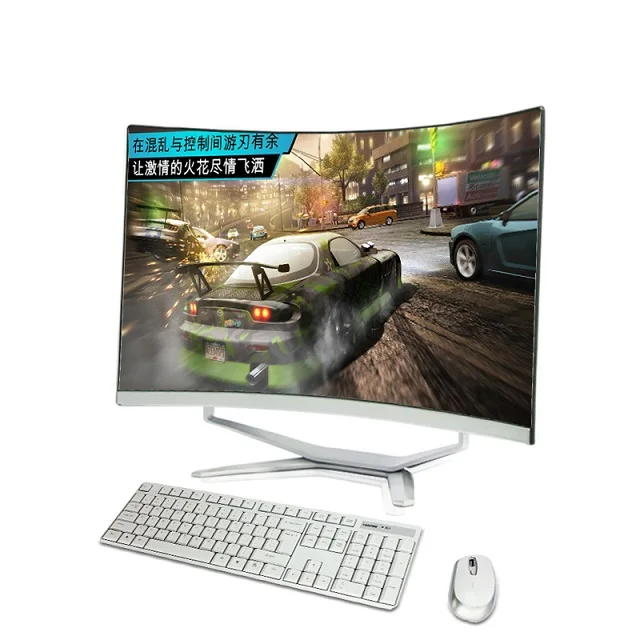 

27 inch intel i5-4460 curve screen cheap price monoblock office AIO desktop gaming computer pc