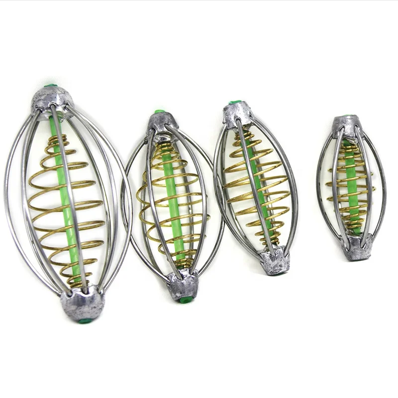 

Stainless Steel Lead Fishing Lure Cage Fishing Accessories with spring