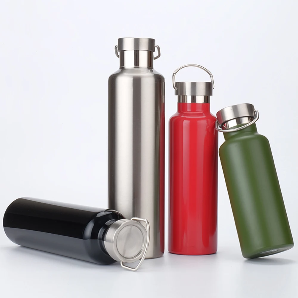 

Eco friendly custom 304 double wall vacuum insulated stainless steel water bottle with lid, Customized color acceptable