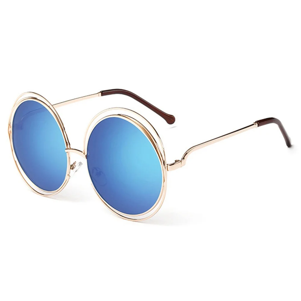 

2021 New Fashion Summer Sunglasses Womens Round Metal Gradient UV400 PC Lens Custom Sun Glasses 2021 Shades Sunnies