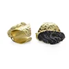Rhodium And Golden Plated Gemstone Finger Band Ring Jewelry Adjustable Agate Stone Rings Druzy Ring