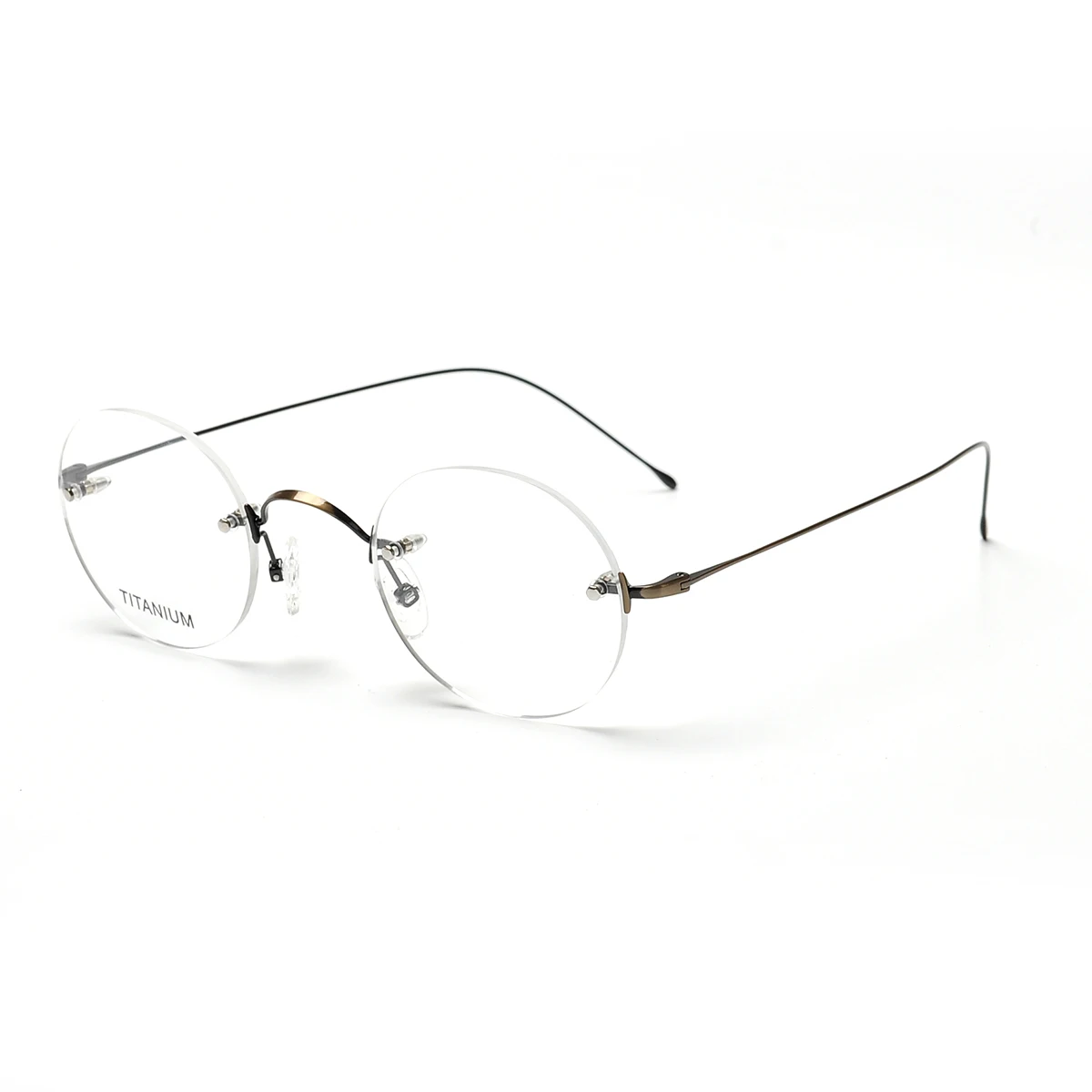 

2019 fashion titanium optical glasses frames vintage rimless women men round eyeglasses spectacle myopia frames optical, Avalaible