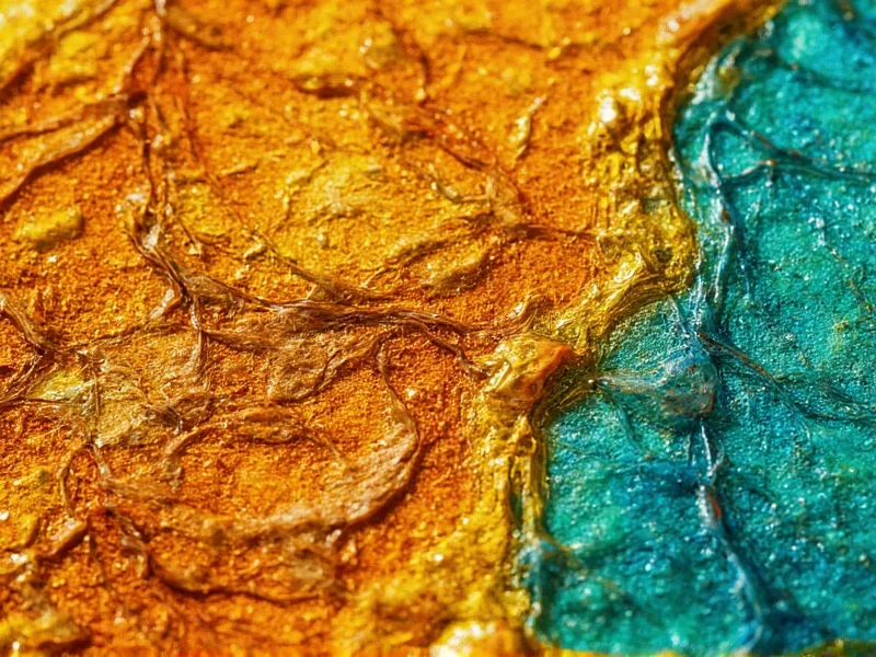 Close-up of melted plastic transformed into stained-glass style suncatcher