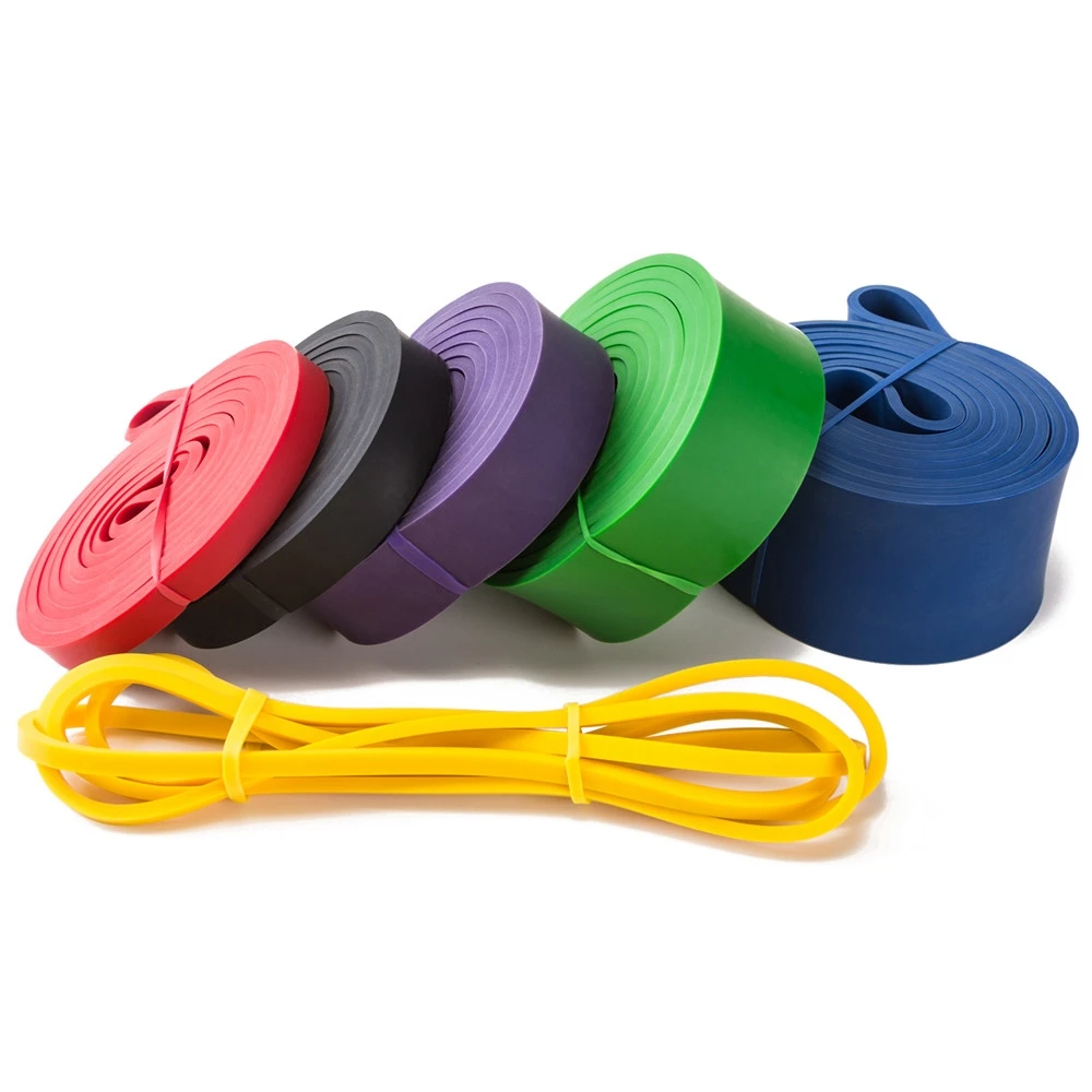 

A One 208cm Stretch Training Latex Resistance Bands for pulling up Fitness body bands, Customized color