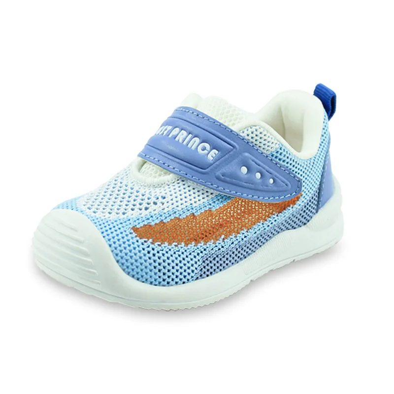 

2021 Blue custom baby tennis fashion stylish for boys girls sneakers toddler functional comfort fabric shoes
