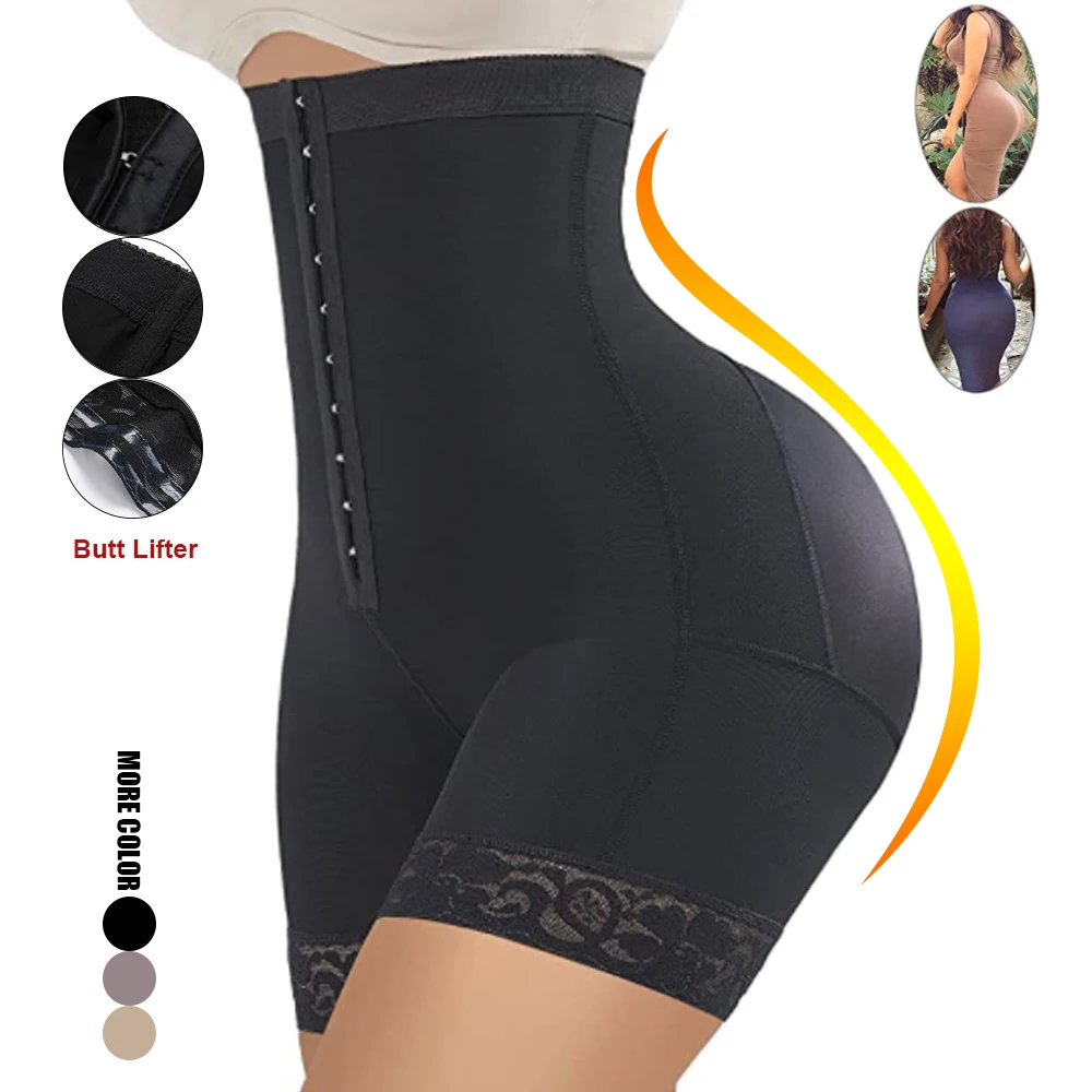 

2022 Free Sample Hook Design Women Tummy Control Thigh Shaper Women Butt Lifter Shaper Wear Panties