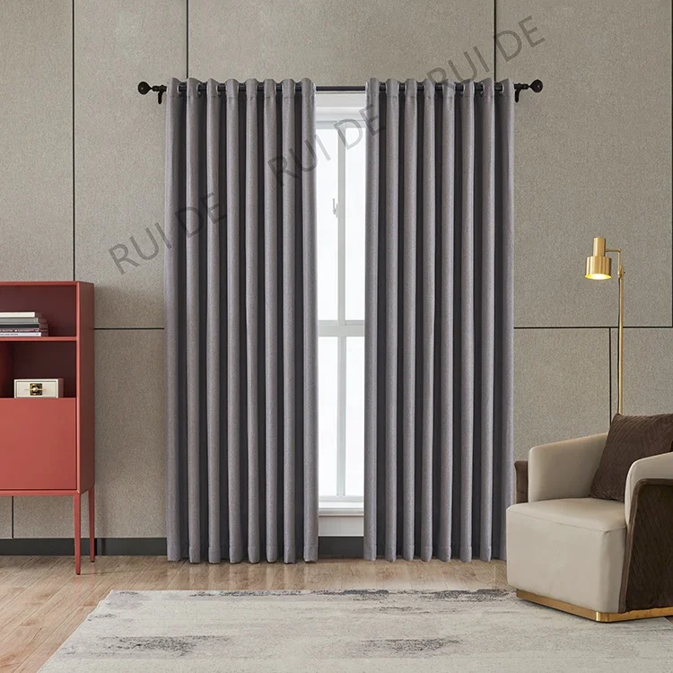 Block Sunlight And Ultraviolet Grommet Ready Made Curtain