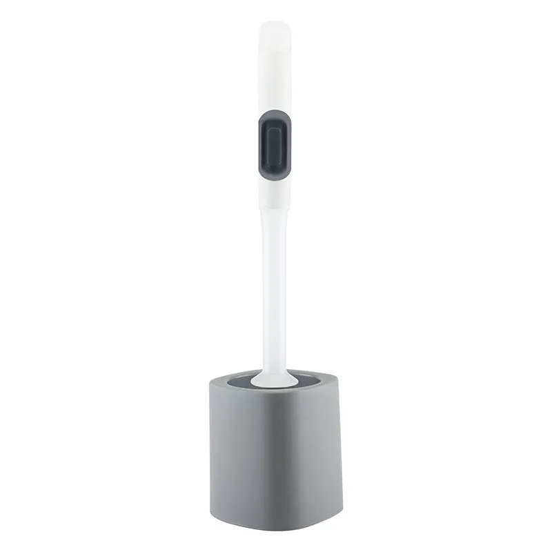 

Soap Dispensing Toilet Brush Compact Toilet Bowl Brush and Holder for Bathroom Deep Cleaning Ergonomic Antislip Grip Handle