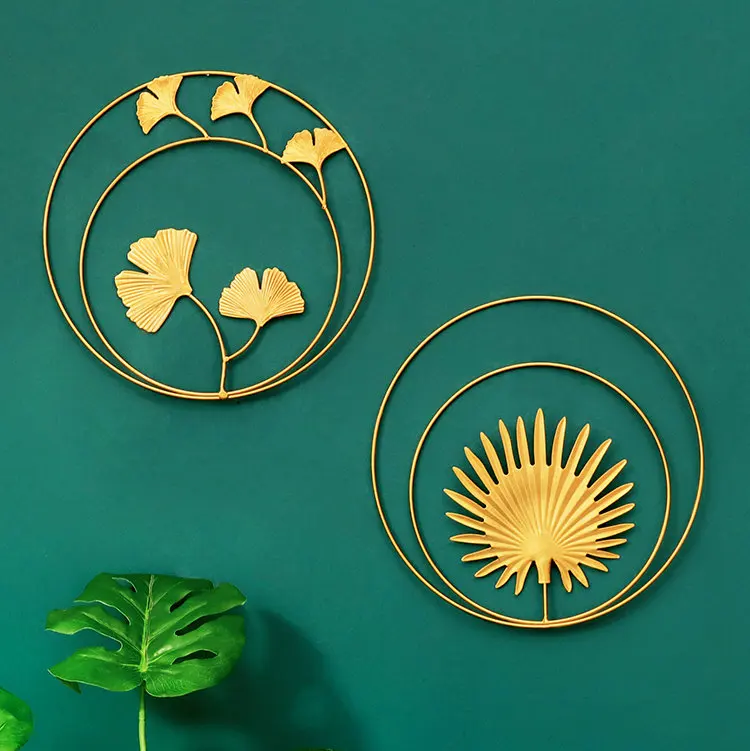 

Jewelry Home Decoration Light Luxury Metal Wall Mural Background Wall Pendant