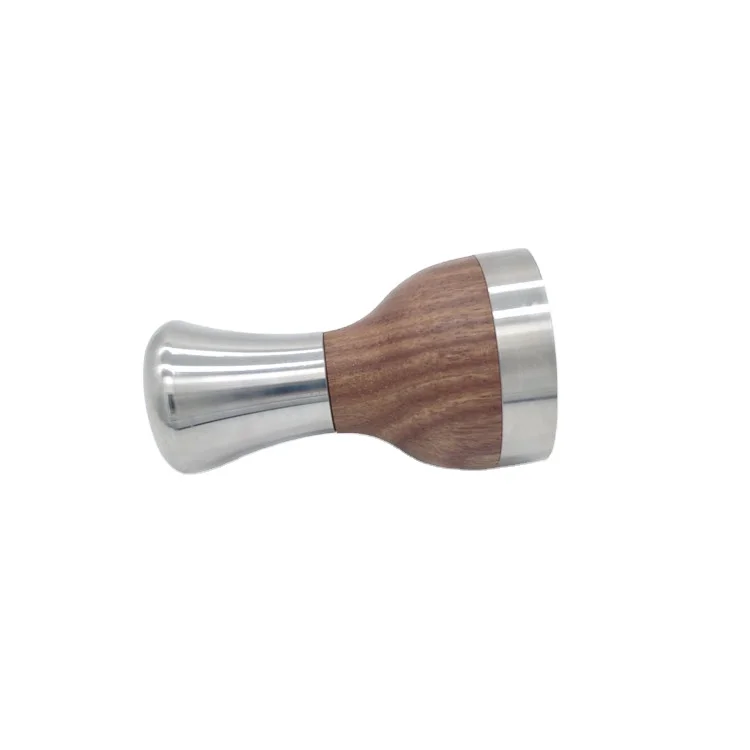 

wholesale wood handle Stainless Steel espresso Coffee Tamper Flat Base 51mm 53mm Coffee Tampers