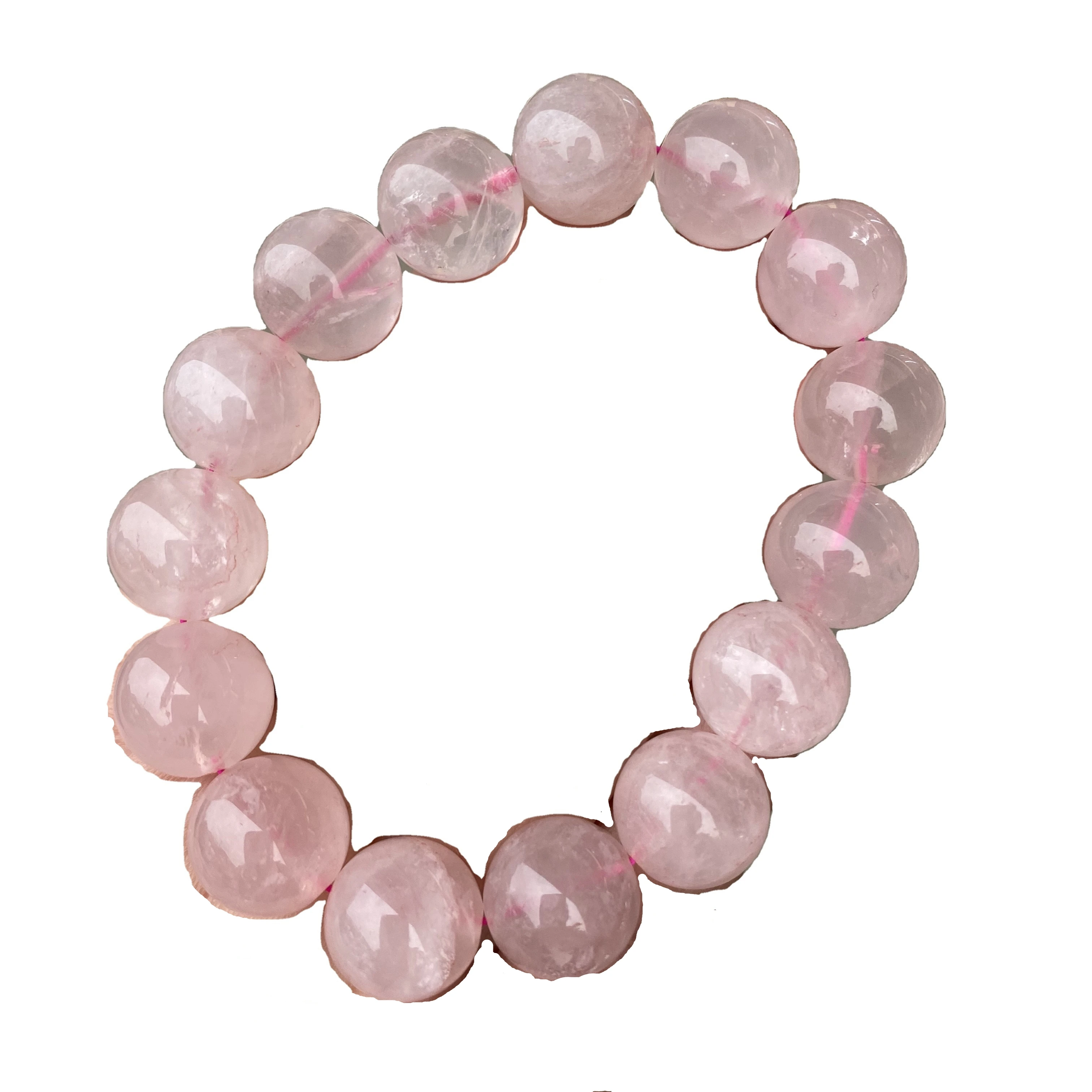 

Wholesale Classic Style Jewelry Natural Healing Quartz Stretchable Elastic Bracelet 6/8/10/12mm Beaded Rose Quartz Bracelet