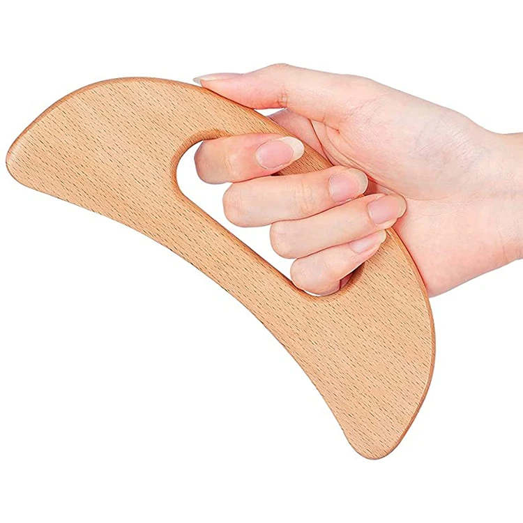 

Professional Body Wood Beech Guasha Board Massage Tools Handheld Wooden Gua Sha