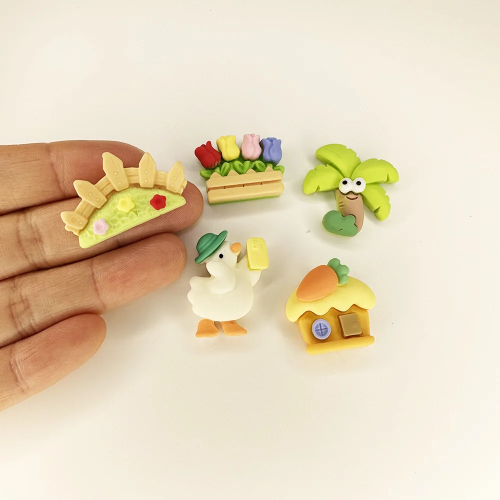 

hot sale pretty garden theme flatback resin charm craft diy accessories decoration for mobile case keychain
