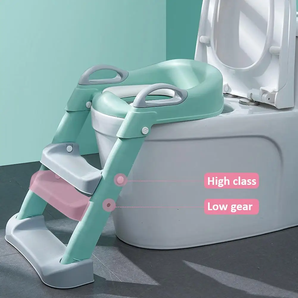 

Potty Training Seat with Step Stool Ladder Toilet with Anti-Slip Ladder for Boys Girls