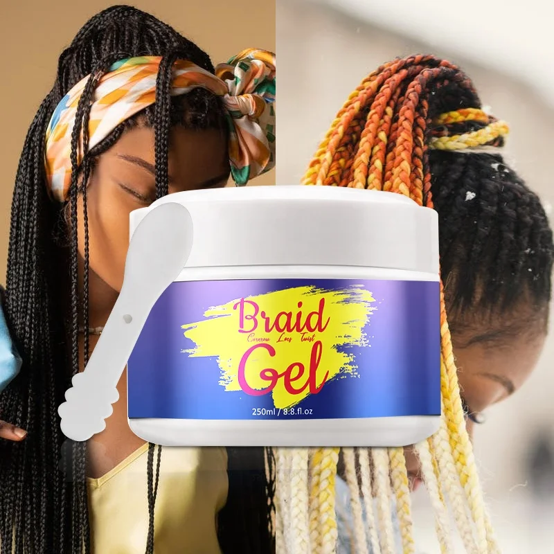 

African Hair Moisturizing Twists Hair Styling Edge Control No Flaking Strong Hold Braid Gel