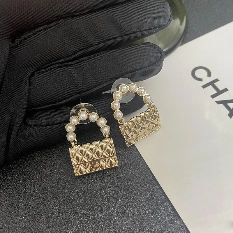 

Gold plated CC Stud Earrings Women Luxury Letter G Designer Brand Silver Statement 925 Needles G Design Earring Wedding Gift