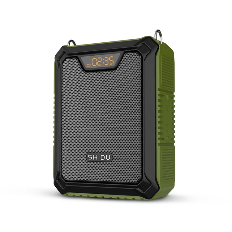 

SHIDU M900 Original Voice Amplifiers Waterproof Portable Wearable Long Range Mini Voice Amplifier With Wired Microphone Headset, Black, blue, green