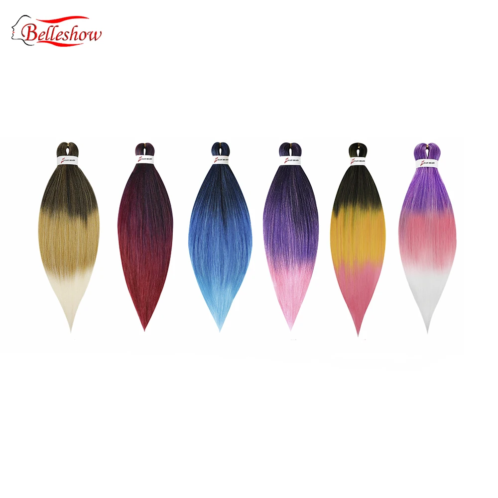 

Belleshow wholesale 26 inch xpression braiding hair pre stretched