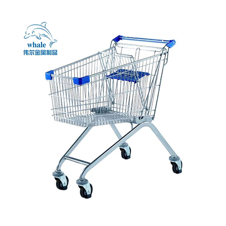 4 Wheels Collapsible Foldable Supermarket Convenience Store Shopping