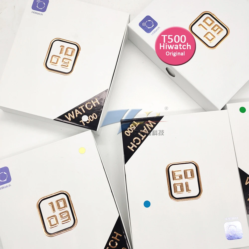 

2021 Smart Watch T500 hiwatch Inteligente Heart Rate Blood Pressure Phone BT Call Full Touch Smartwatch T500