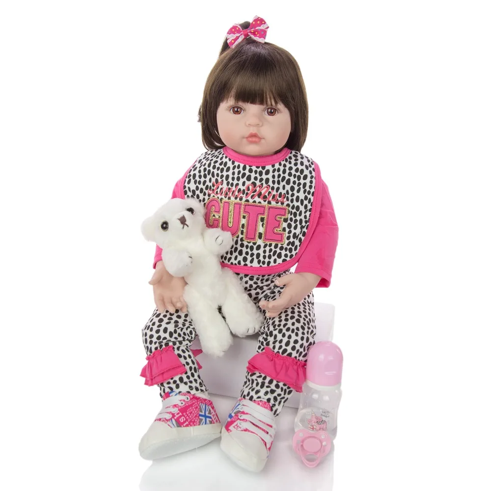 

New Arrival Lifelike Princess Reborn Dolls Soft Silicone 24'' 60 cm Baby Girl Doll Toy For Kids