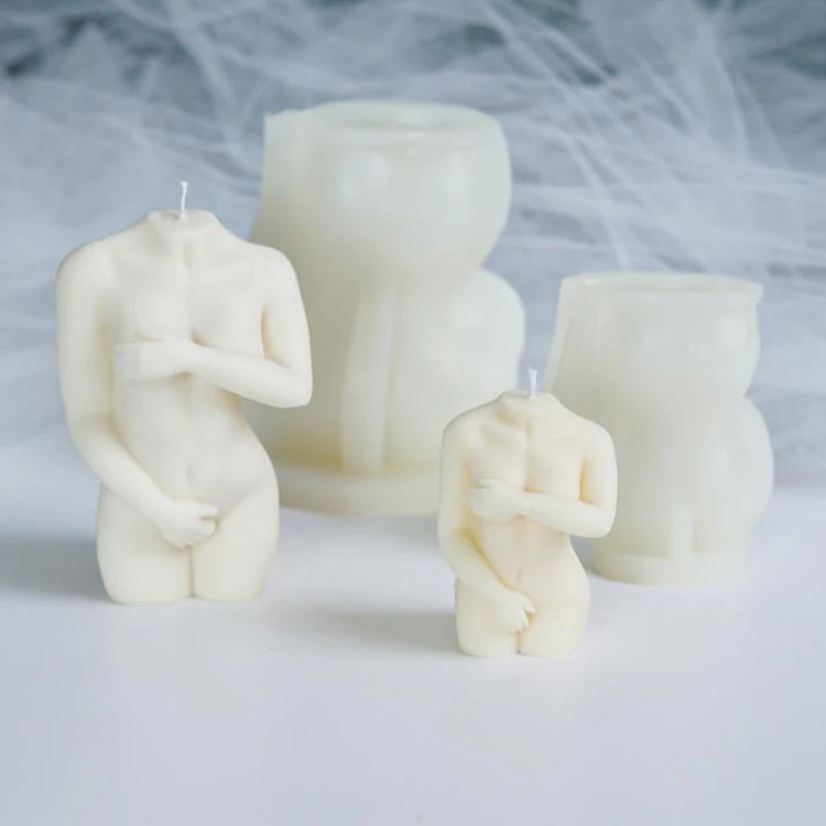 

3D Woman Nude Body Silicone Mold DIY Hand-made Making Candles Mould Making Wax Plaster Mould Handmade Candle Making Supplies