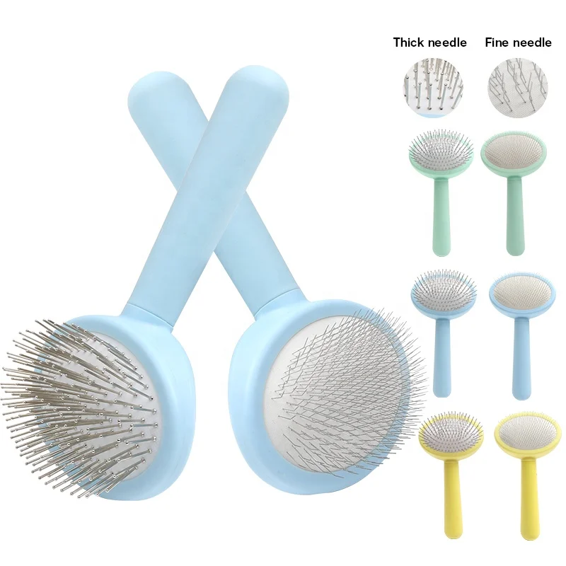 

Factory Wholesale Two Types Cat Needle Hair Comb Brush Dog Pet Grooming Slicker Brush