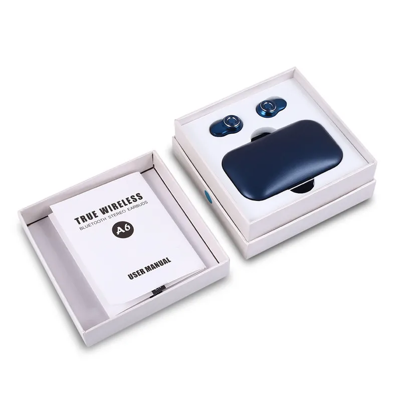 CTYPE Bluetooth headphone wireless 5.0 single-ear and binaural sports mini private model TWS new A6 - ANKUX.COM