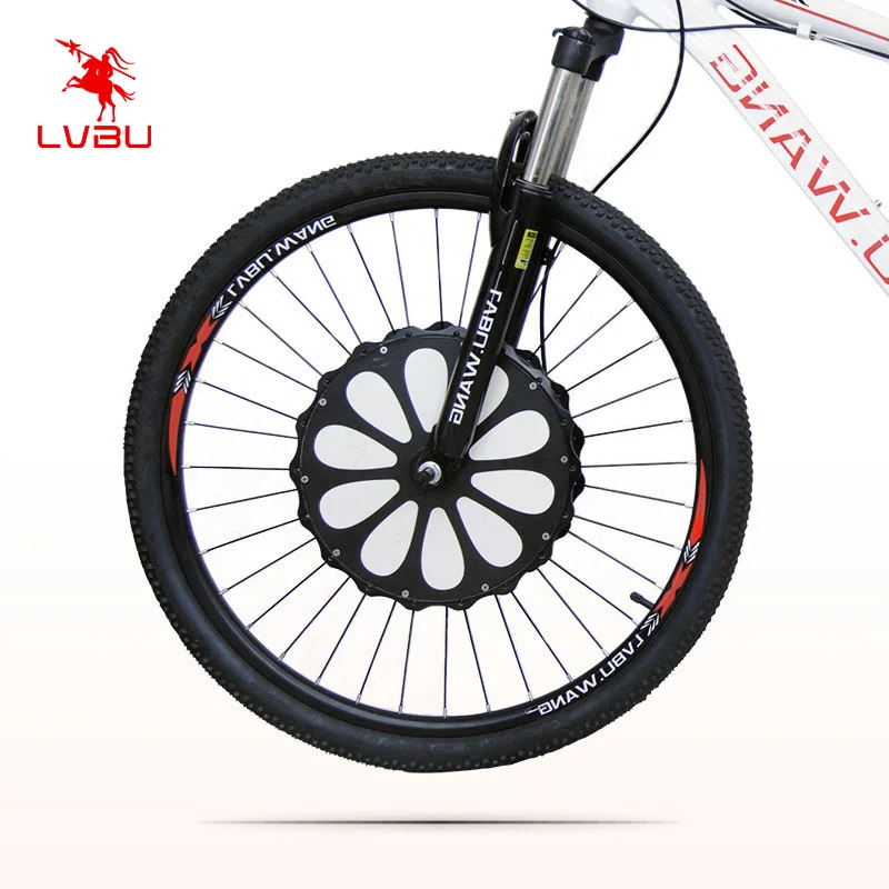 

lvbu front rear alloy wheels electric enduro bike conversation kit 36V 48V 250W 350w with battery Brushless Gear Hub motor