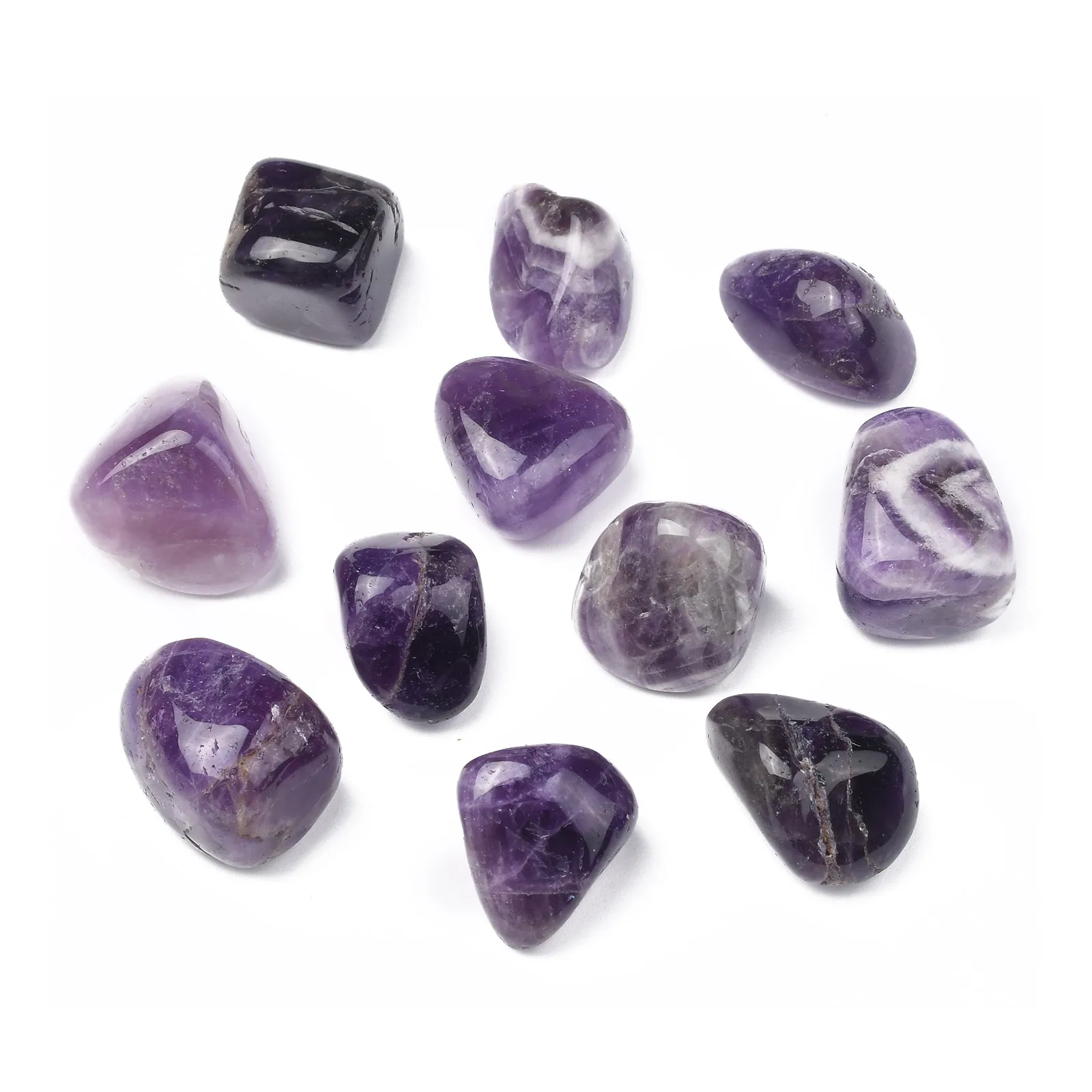 

PandaHall Tumbled Stone Undrilled Nuggets Natural Amethyst Beads