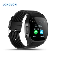 

T8 1.54 Inch Touch Screen BT Smartwatch With Camera Facebook Whatsapp Support SIM TF Card Call Android Smart Watch