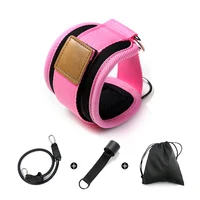 

Elastic Padded D Ring Ankle Straps Set Gym Exercise Adjustable Resistance Bands