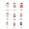 KH-CP030 Creative Wooden Long String Of Angel Christmas Decoration Ornament