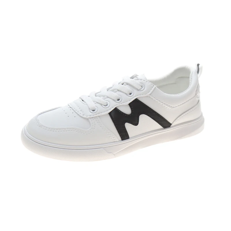 

Fashion Women Shoes Couple Skateboard Shoes Lace-up Casual Shoes For Women, White-black;white-pink;white-purplepu