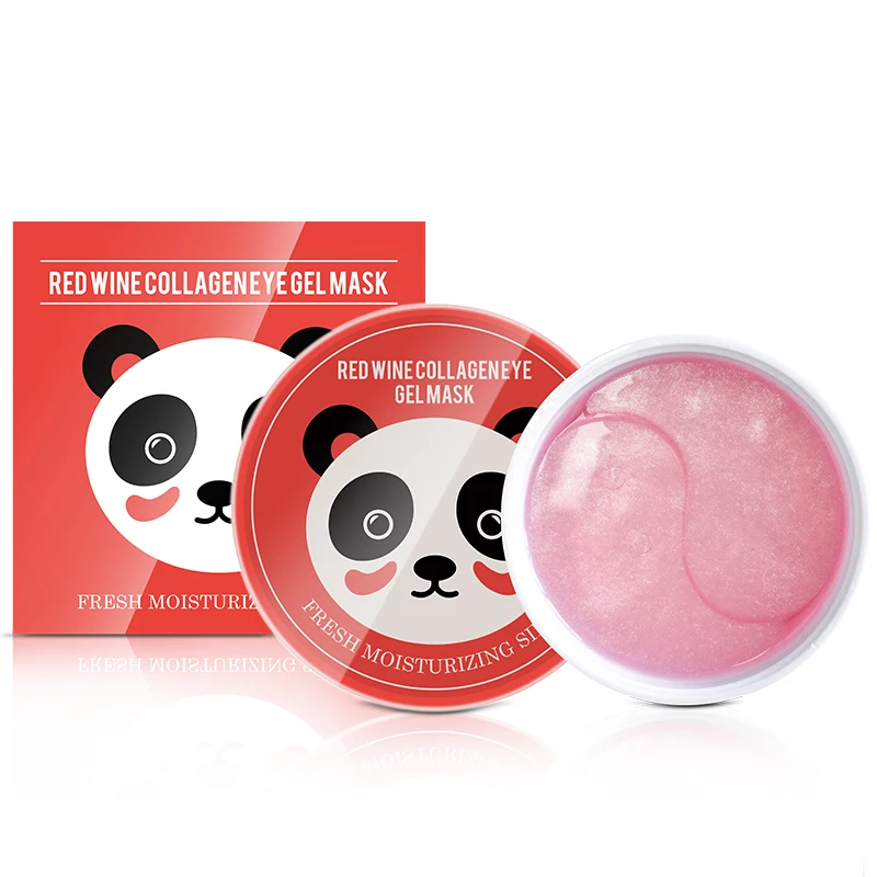 

Red Wine Collagen Eye Gel Mask under eye patches anti wrinkle patches Hydrogel for Eye Patch, Customized color