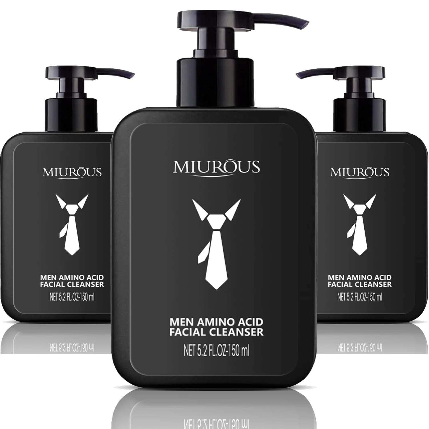 

private label natural best men's Amino acids mens facial cleanser foam 150ml, White