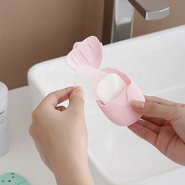 

Wholesale The Latest Portable Disposable Paper Soap Travel Portable Wrapping Paper Hand Soap Tablets Of Good Quality, Picture