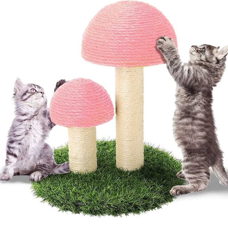 

Mushroom Cat Tree Tower Interactive Scratcher Tree Cat Climbing Frame