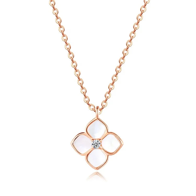 

OEM&ODM Luxury Women Beautiful Hot Sale Plated Gold Spinner Sterling Silver Necklace