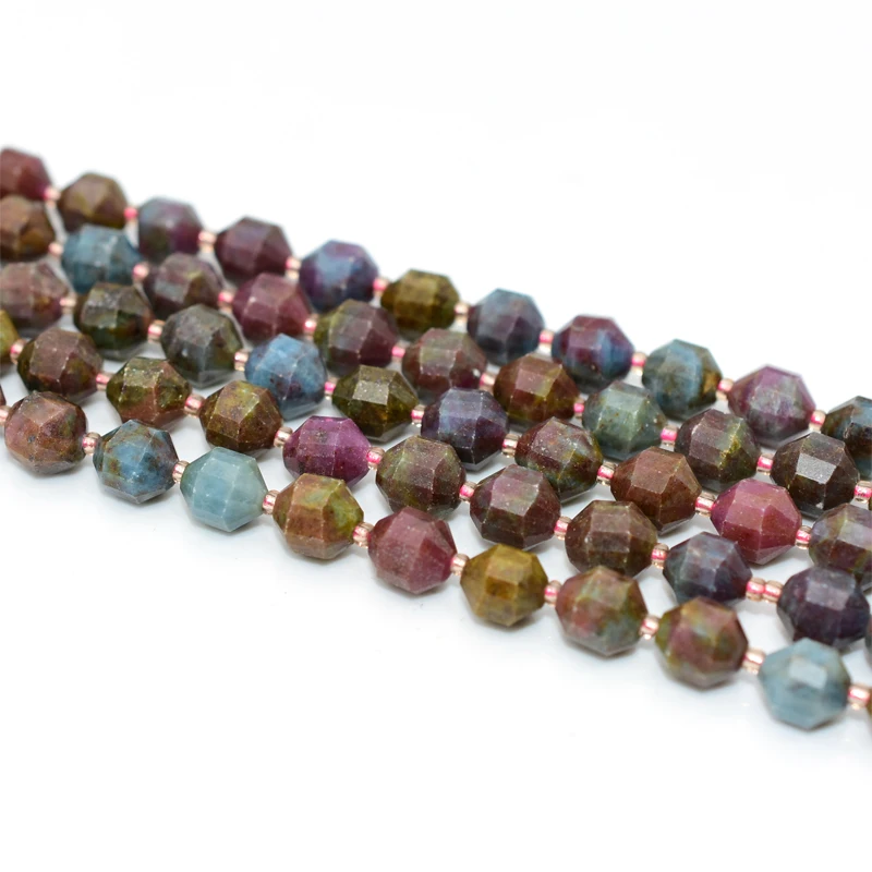 

Trade Insurance  Best Quality Bucket Shaped Ruby Sapphire Loose Beads, Multicolor