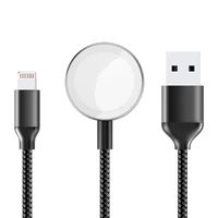 

NEWDERY wireless charger cable portable mobile phone charging for apple watch charging 2 in 1 charging cable for iPhone