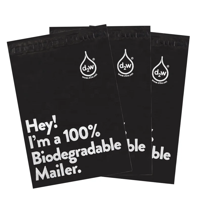 

Poly Mailers Custom Logo Printed D2W Biodegradable Shipping Courier Bag for T shirts Clothing