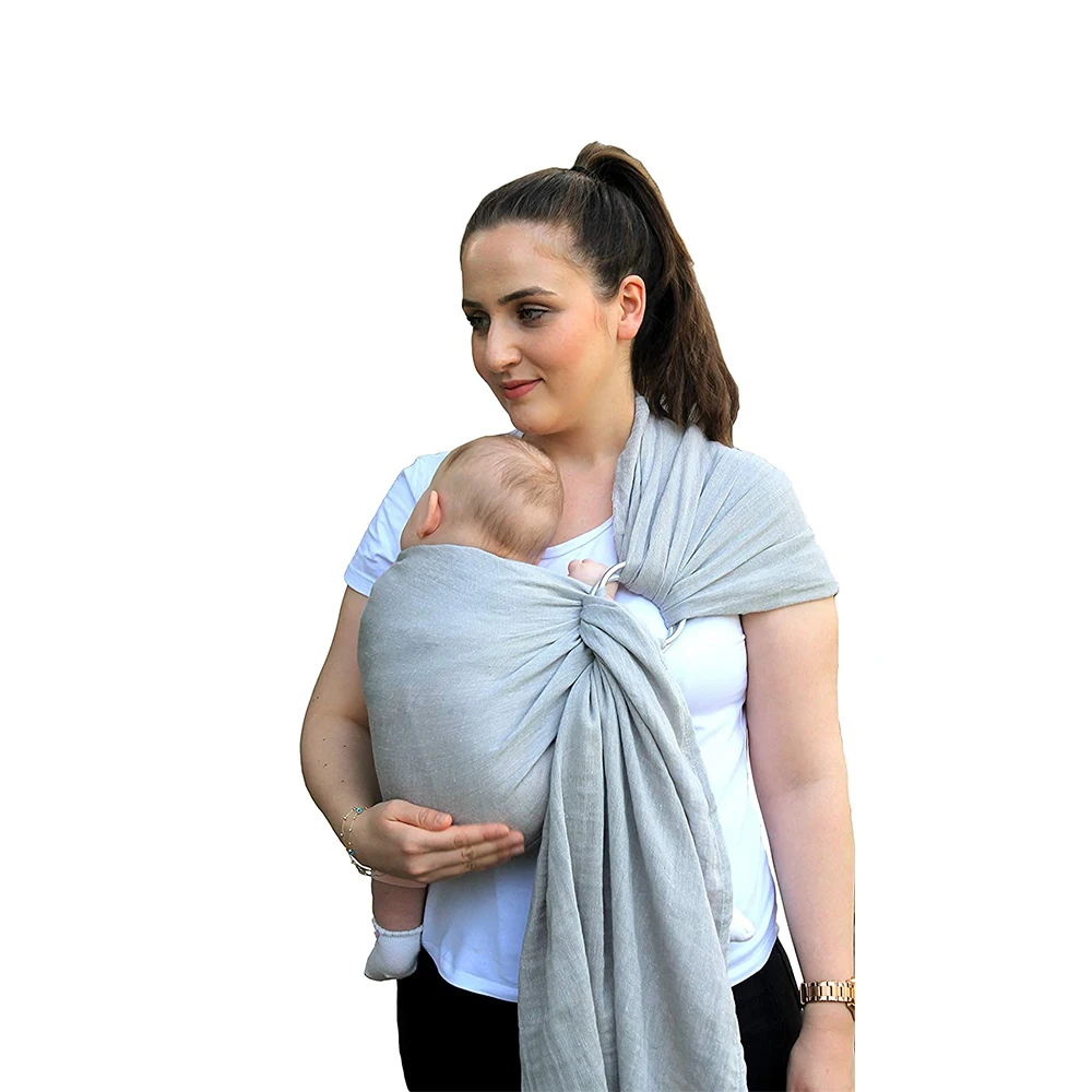 

Amazon ebay hot new portable adjustable infant newborn sleeping ring cotton baby wrap Sling Carrier
